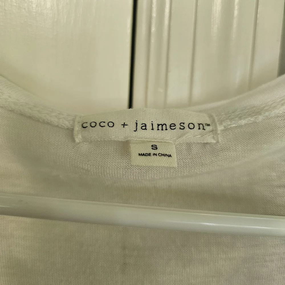 White and Red Short Sleeve Tee - Picture 2 of 2